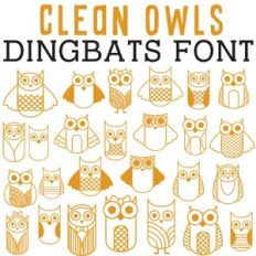 cg clean owls dingbats