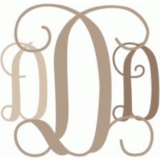 monogram script 'd'