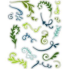 ml flourish pretties stickers