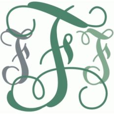monogram script 'f'