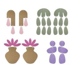 leaf earring template, faux leather earrings