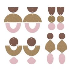 pendant earring template, faux leather earrings