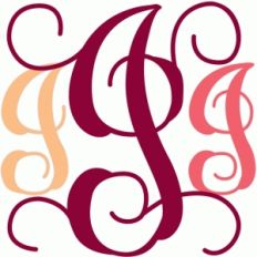 monogram script 'i'