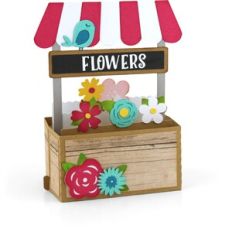 rectangle pop up card flower stand