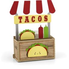 rectangle pop up card taco stand