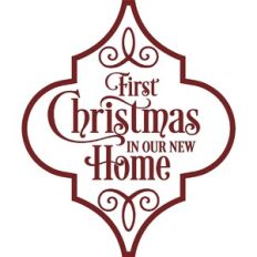 first christmas in our new home arabesque ornament