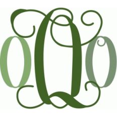 monogram script 'o'