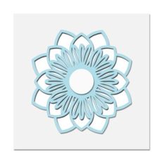 cutout floral wall art