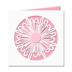 cut out floral card