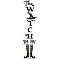 the witch is in vertical sign