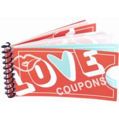 love coupon ticket book