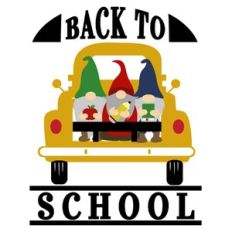 back to school gnome truck
