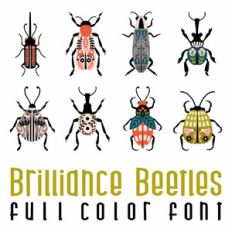 brilliance - beetles full color font