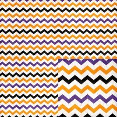 purple orange white black chevron halloween background pattern