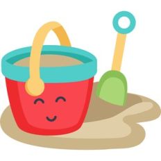 cute beach pail