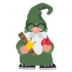 Gnome with Apple and Glasses
