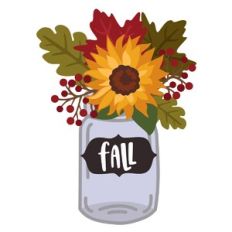 Sunflower in Mason Jar
