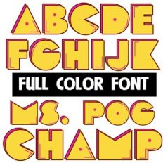 Ms. Pogchamp Color Font