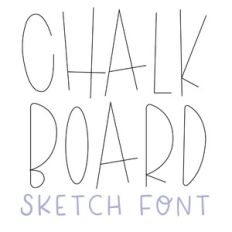 Chalkboard Sketch School Font