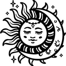 Mystical Moon Sun