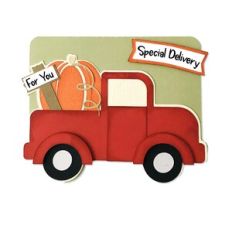 Pumpkin Special Delivery Vintage Truck A2 Card