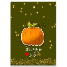 Happy Fall Printable Card Cover