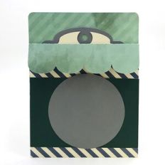 Library Pocket Card Scalloped