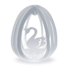 1 layered pop up egg swan