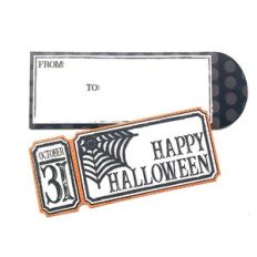 Halloween  Vintage Ticket  Slimline Card and Envelope