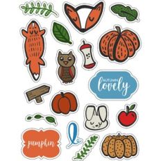 ML Autumn Leaves Love Stickers