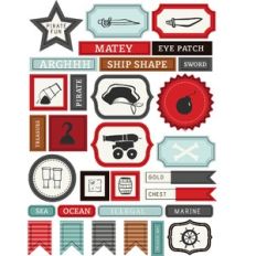 ML Pirates and Eye Patches Stickers