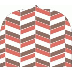 #7 orange chevron envelope liner