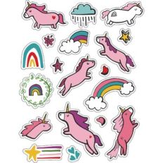 ML Unicorn and Colorful Stickers