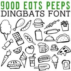 CG Good Eats Peeps Dingbats