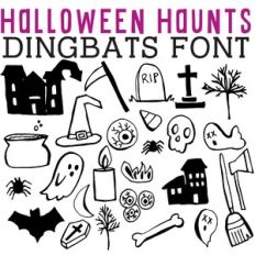 CG Halloween Haunts Dingbats