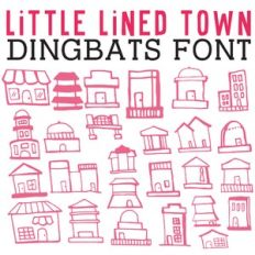 CG Little Lined Town Dingbats