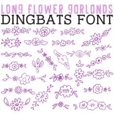 CG Long Flower Garlands Dingbats