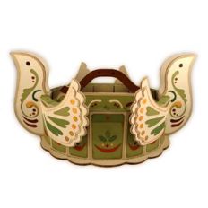 Tray 3D Oval Dove Ends