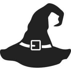 Witch Hat with Buckle