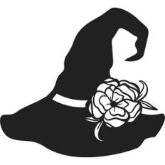 Witch Hat with Flowers