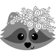 Floral Raccoon