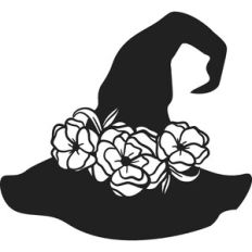 Floral Witch Hat