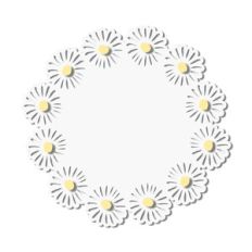daisy wreath background