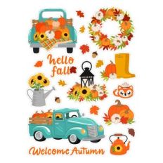Hello Fall Pumpkins Sticker Set