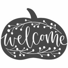 Welcome Fall Pumpkin