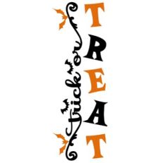 Trick or Treat Vertical Sign