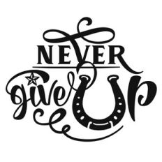Never give up