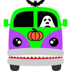 halloween old van