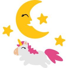 unicorn on the moon
