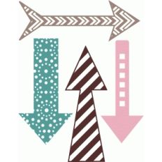 patterned arrows